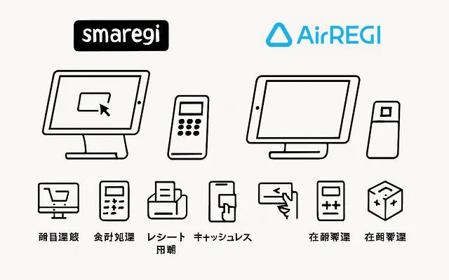 スマレジとエアレジを基本機能で比較