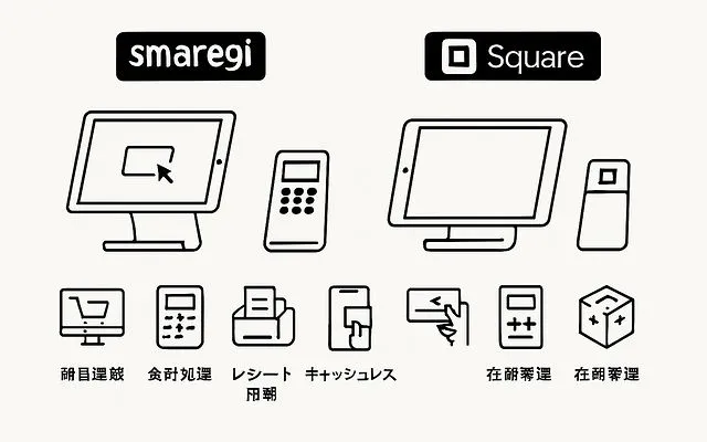 スマレジとスクエアを機能で比較