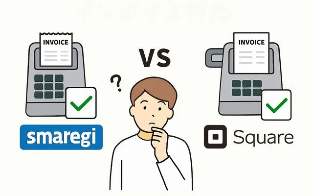 スマレジとスクエアをインボイス対応で比較