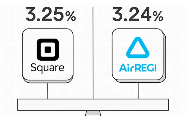 スクエアとエアレジを決済手数料で比較