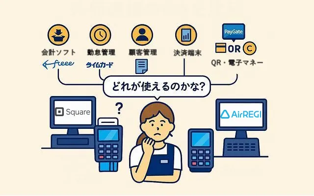 スクエアとエアレジを外部連携で比較