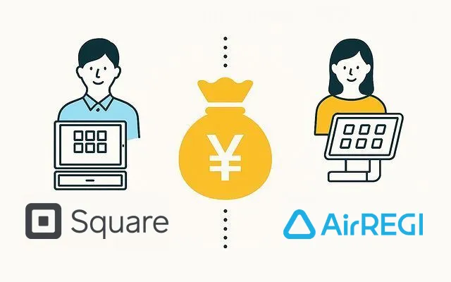 スクエアとエアレジを月額料金で比較
