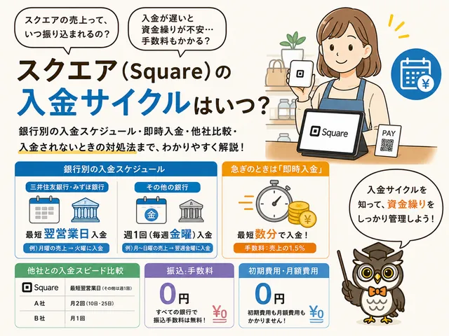 スクエア入金サイクル
