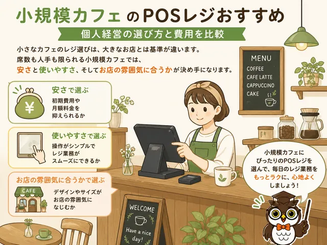 小規模カフェのPOSレジおすすめ7選