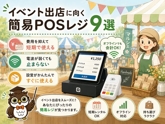 イベント向け簡易POSレジおすすめ9選