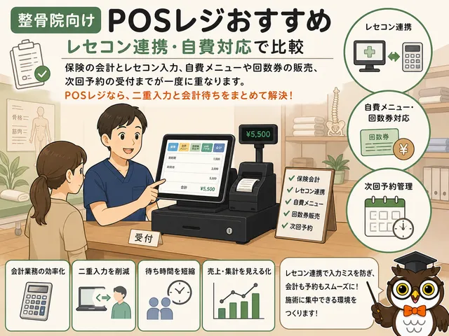 整骨院向けPOSレジおすすめ7選